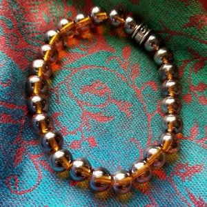 Chavez for Charity bracelet CFC amber color